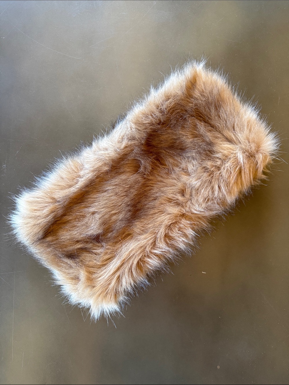 Plush Faux Fur Circular Infinity Scarf